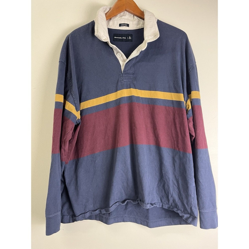 Abercrombie Oversized Size Large Rugby Style Polo Shirt Xl